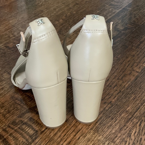 Sam Edelman Elegant Cream High Heel Ankle Strap Sandals - Picture 4 of 8